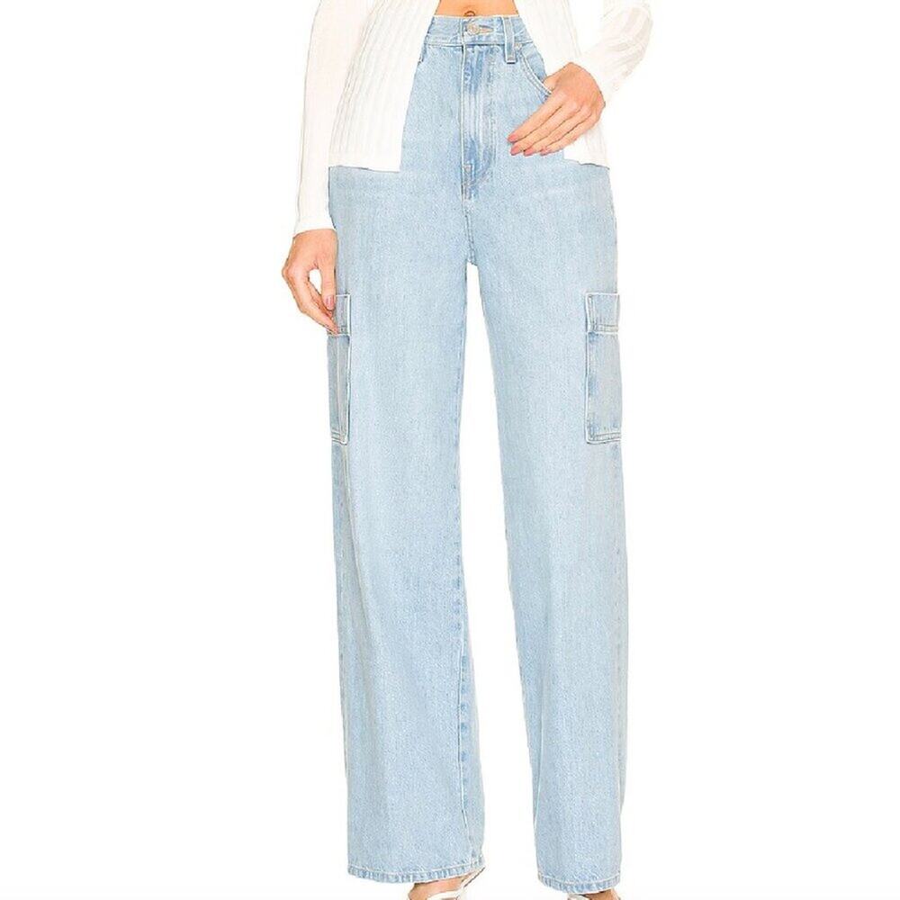 FRAME‎ High Rise Baggy Pocket Jeans Genoa Light Wash Size 29 Cotton